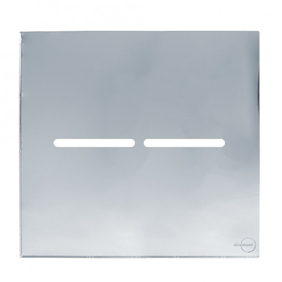 Placa p/ 2 Interruptores 4x4 - Novara Glass Espelhada Placa p/ 2 Interruptores 4x4 - Novara Glass Espelhada